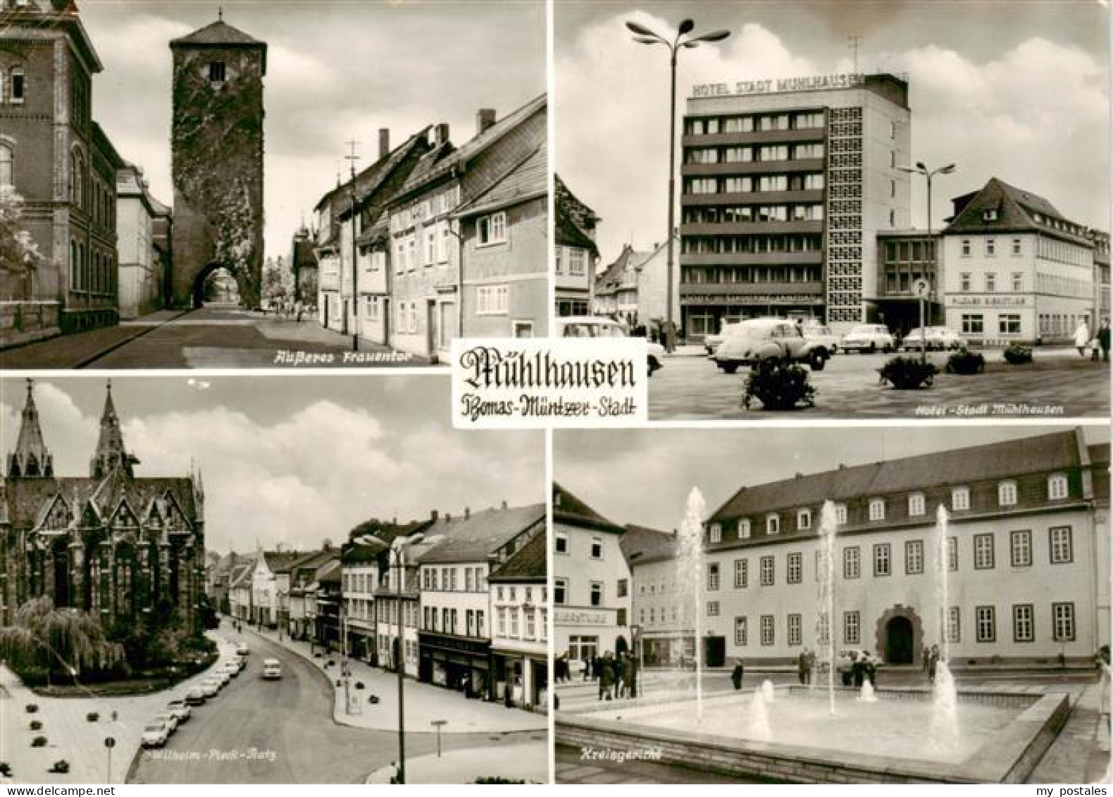 73924671 Muehlhausen__Thueringen Aeusseres Frauentor Wilhelm Pieck Platz Hotel S - Muehlhausen