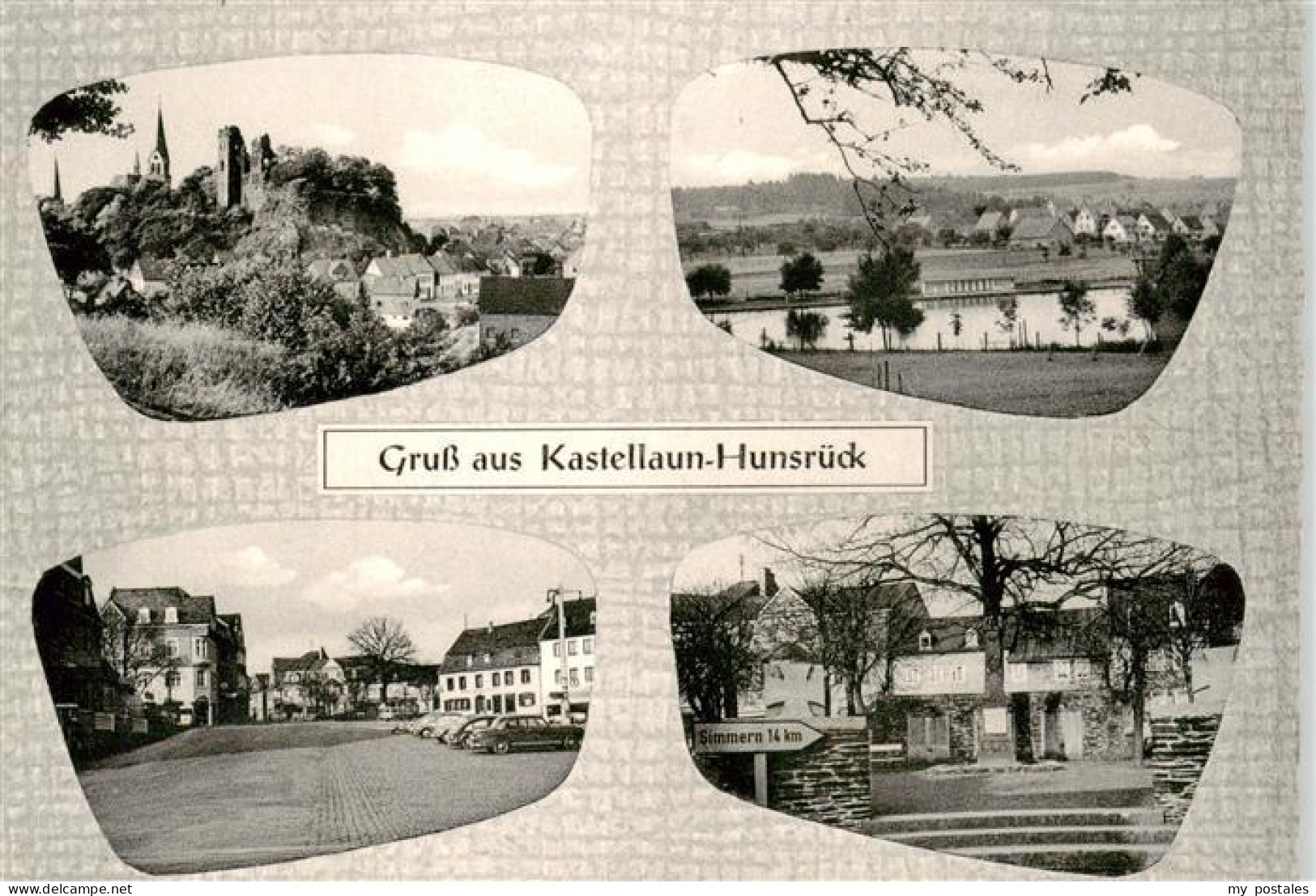 73883175 Kastellaun Hunsrueck Burgruine Panorama Strassenpartien Kastellaun Huns - Kastellaun