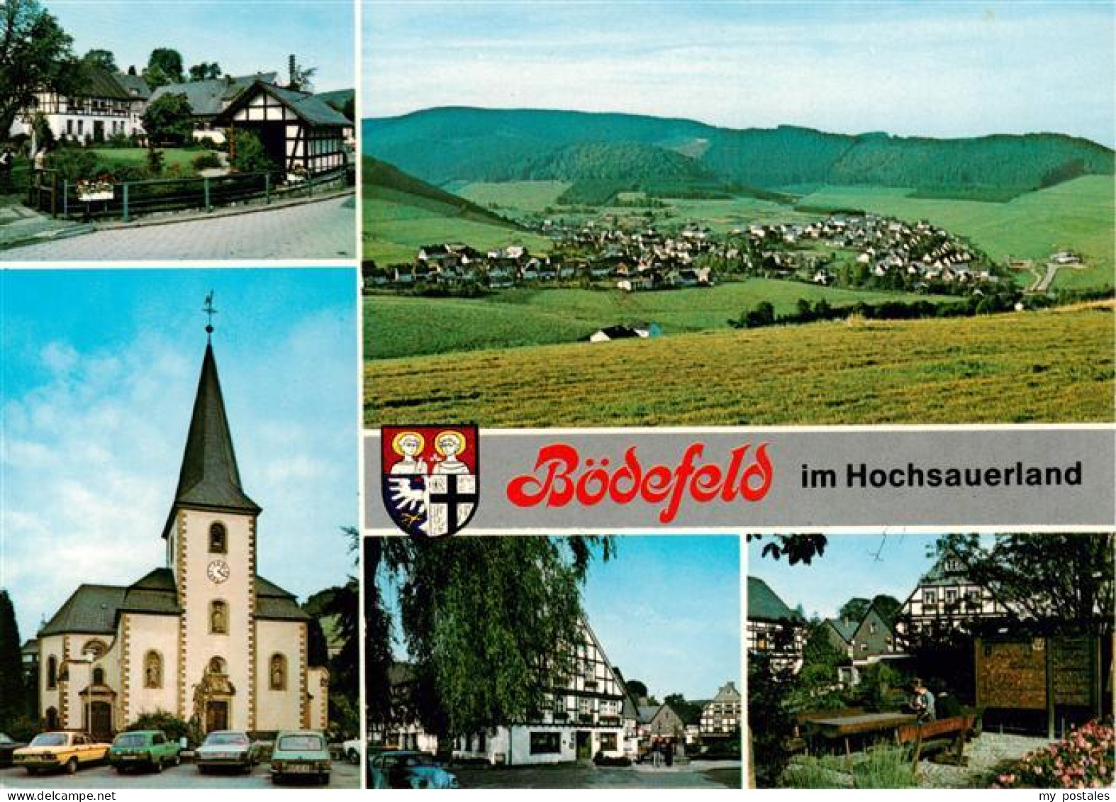 73883163 Boedefeld Panorama Kirche Ortsansichten Boedefeld - Schmallenberg