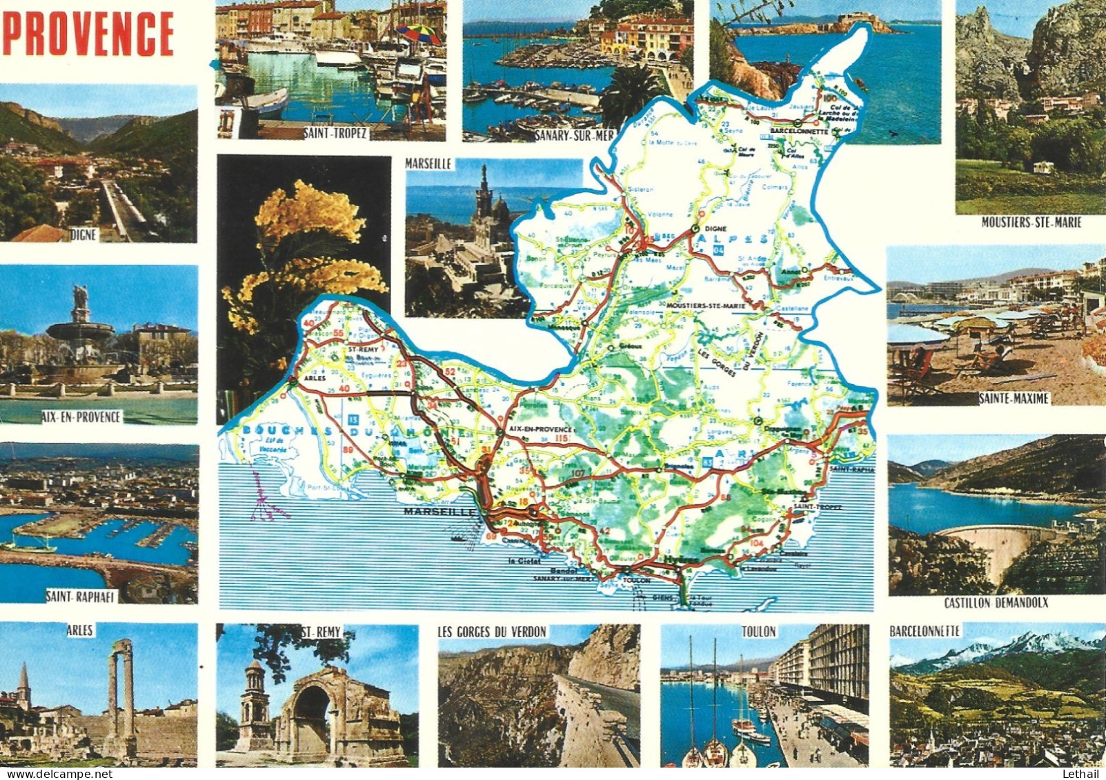 Ref ( 19090 )   Provence - Carte Geografiche