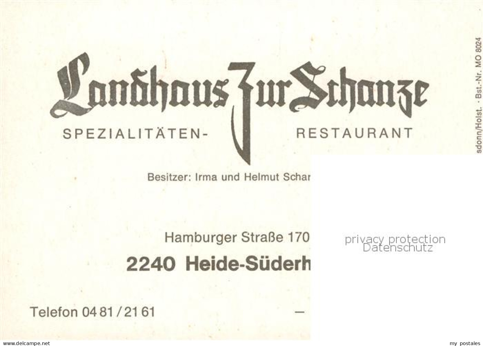 73848471 Heide Holstein Landhaus Zur Schanze Restaurant Festsaal Heide Holstein - Heide