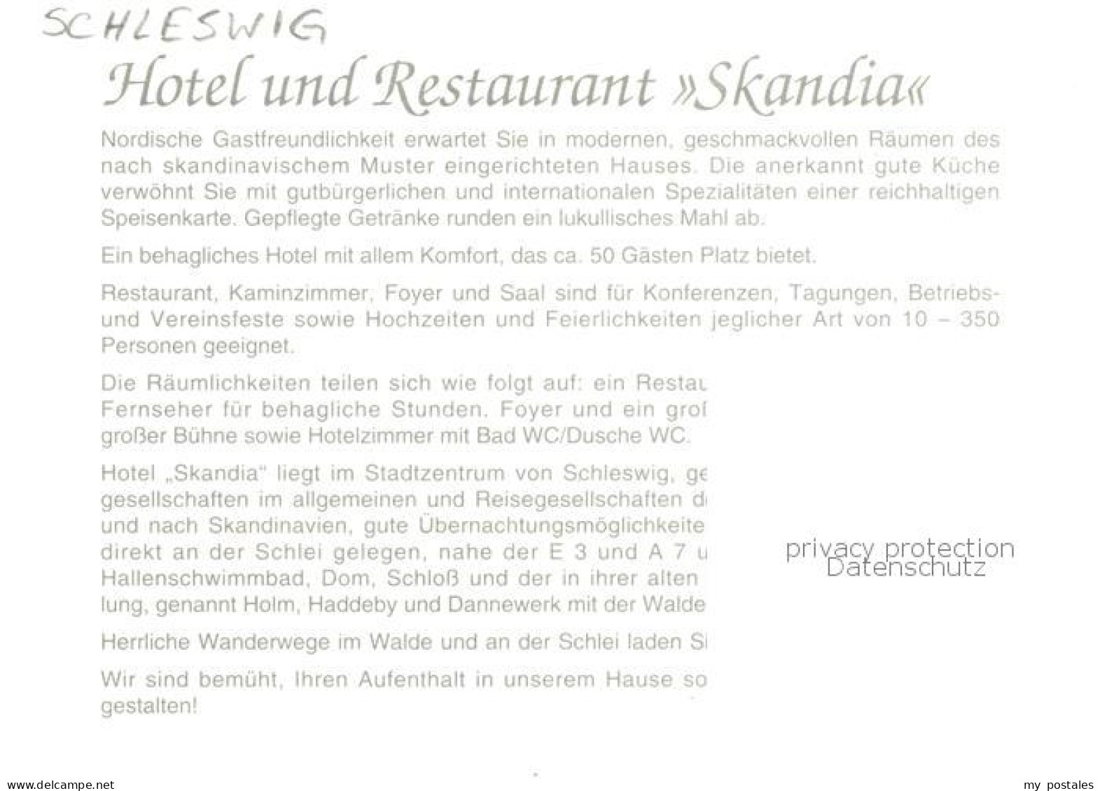 73848451 Schleswig Holstein Hotel Restaurant Skandia Schleswig Holstein - Schleswig