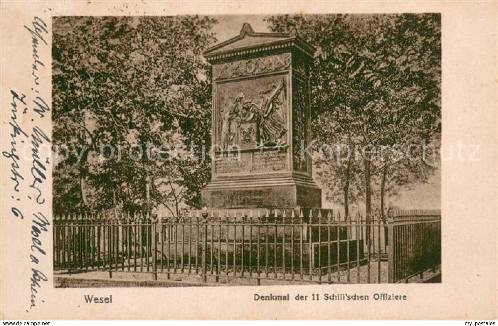 73777741 Wesel  Rhein Denkmal Der 11 Schillschen Offiziere  - Wesel