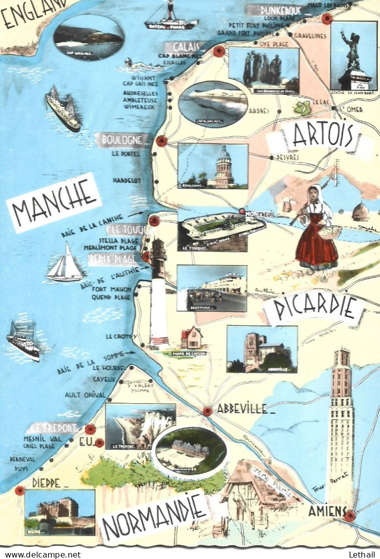 Ref ( 19100  )   Les Provinces Françaises - Carte Geografiche