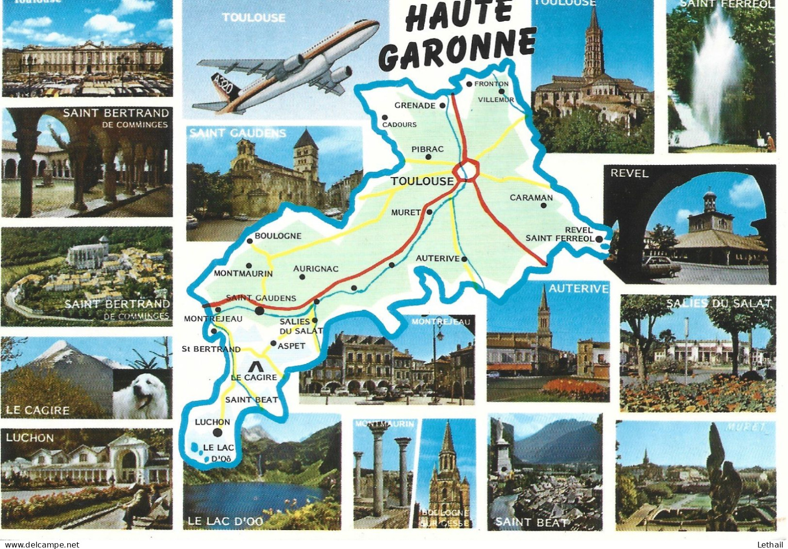 Ref ( 19120  )   Haute Garonne - Carte Geografiche