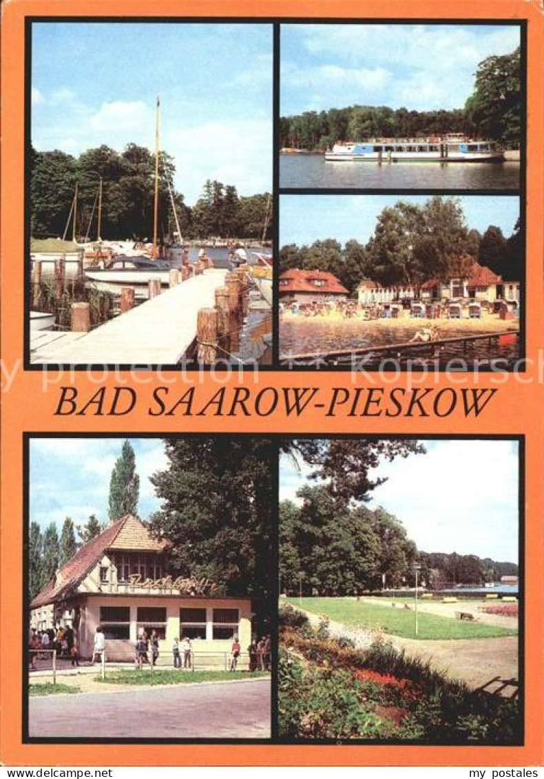 72375773 Bad Saarow-Pieskow Bootsanleger Dampferanlegestelle Schwanenwiese Stran - Bad Saarow