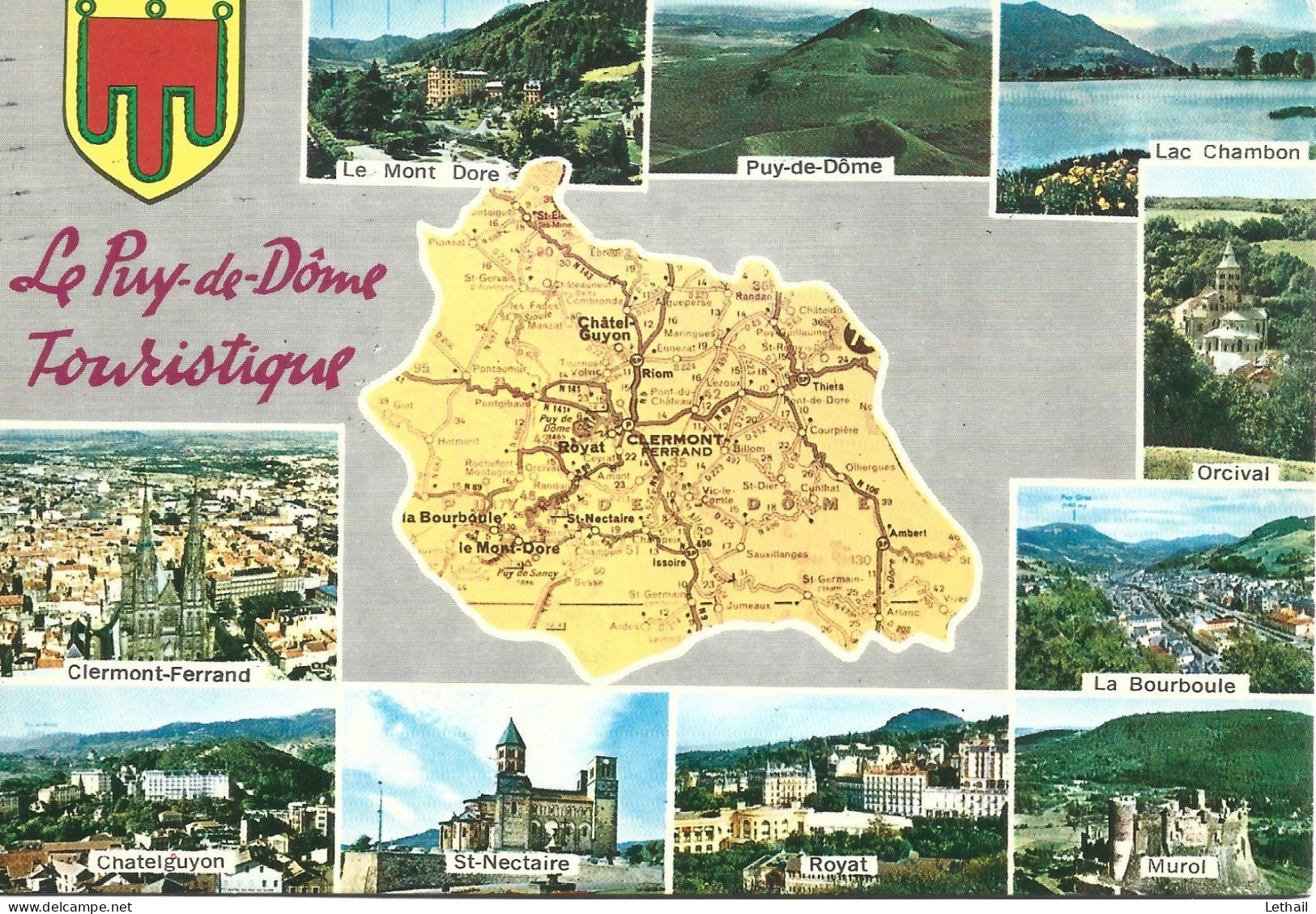 Ref ( 19122  )   Le Puy De Dome - Carte Geografiche