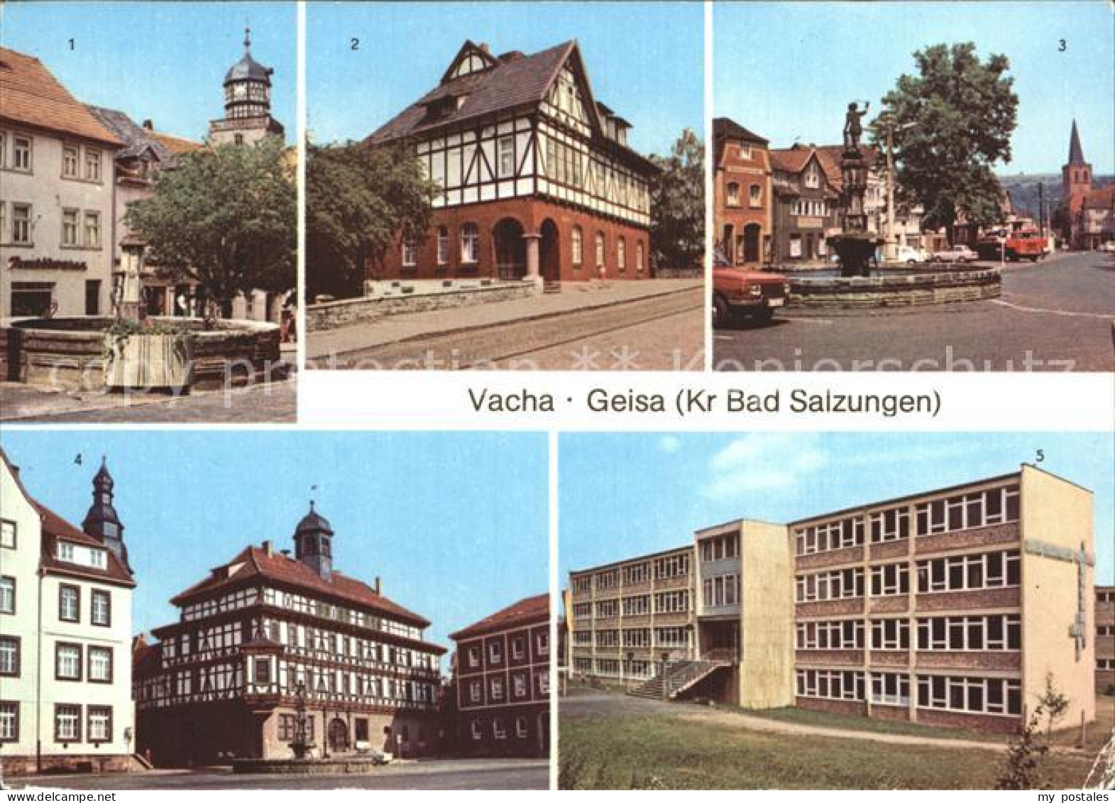 72375649 Vacha Geisa Markt Kindergrippe Vacha Markt Rathaus Vacha - Vacha