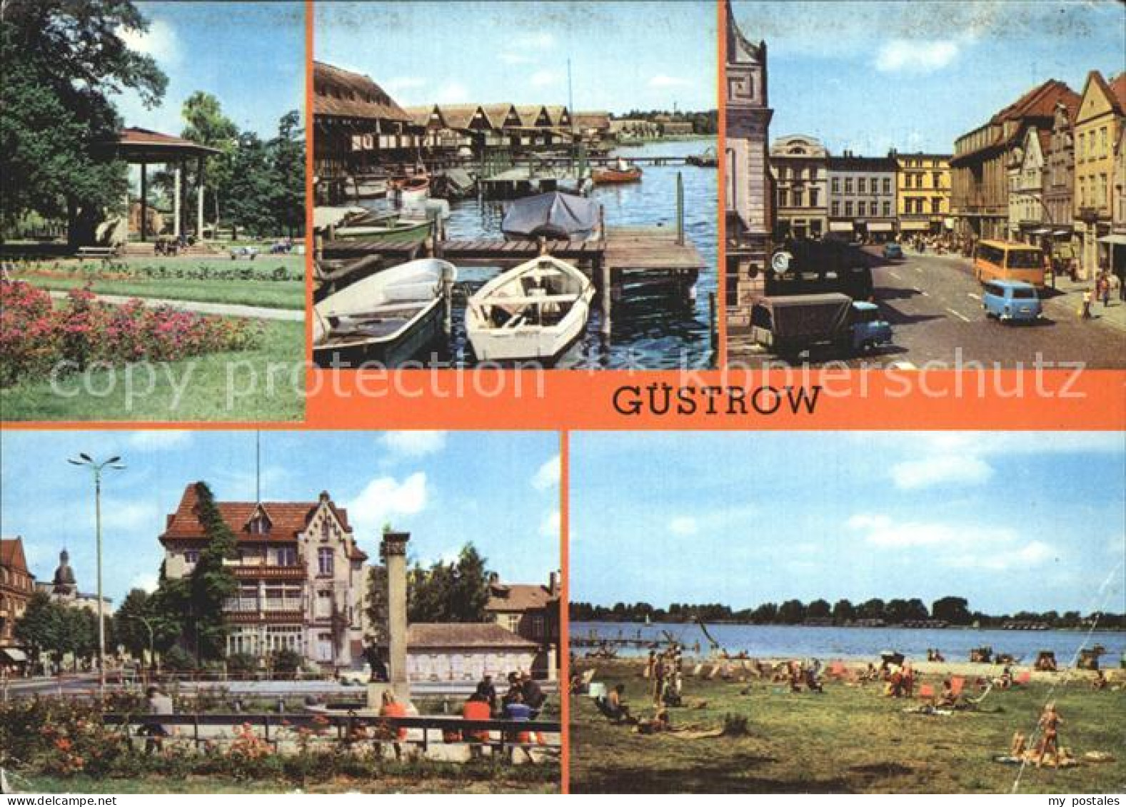 72374393 Guestrow Mecklenburg Vorpommern Rosengarten Markt Inselsee  Guestrow - Güstrow