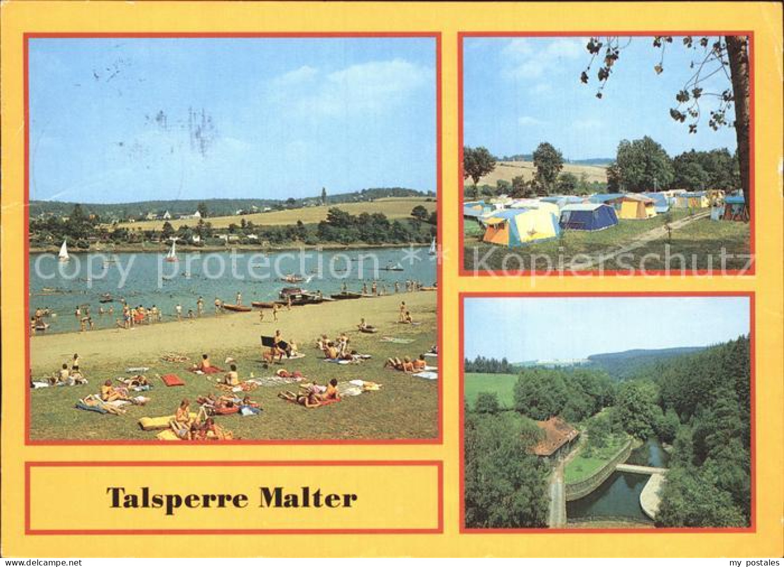72374300 Malter Talsperre Badestrand Campingplatz Malter - Dippoldiswalde