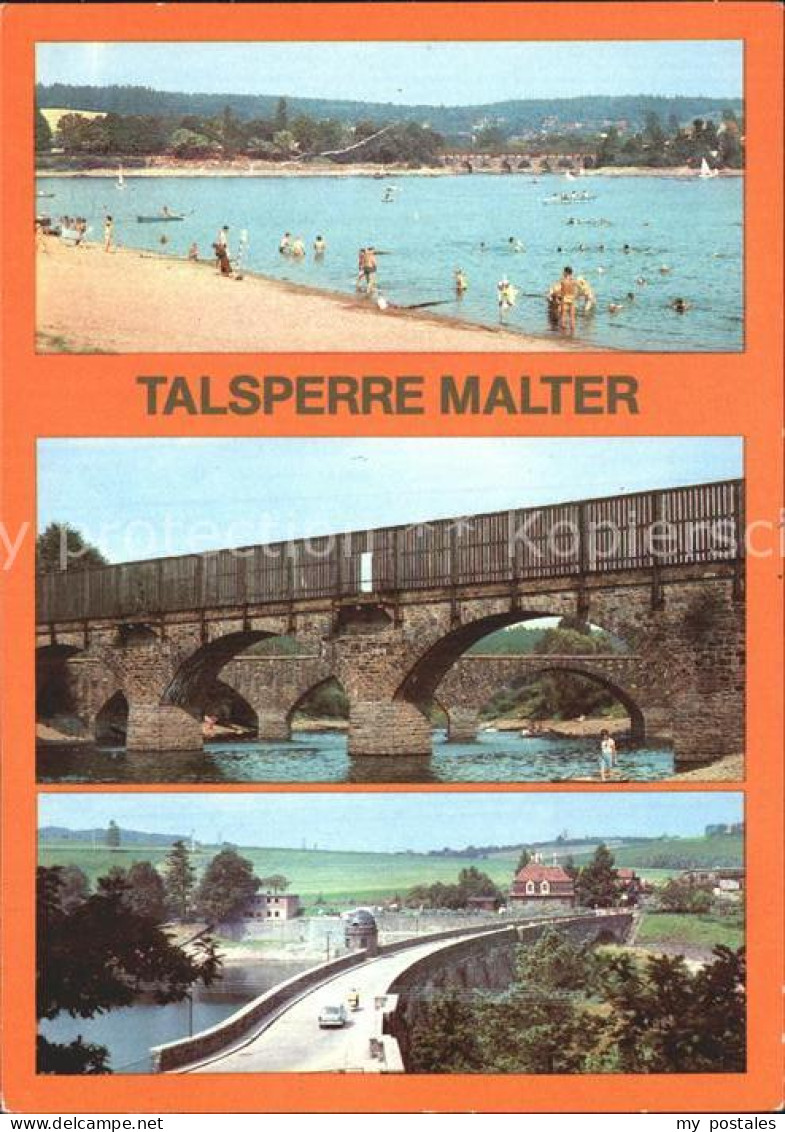 72374297 Malter Talsperre Stausee Strand Bruecke Sperrmauer Dippoldiswalde - Dippoldiswalde