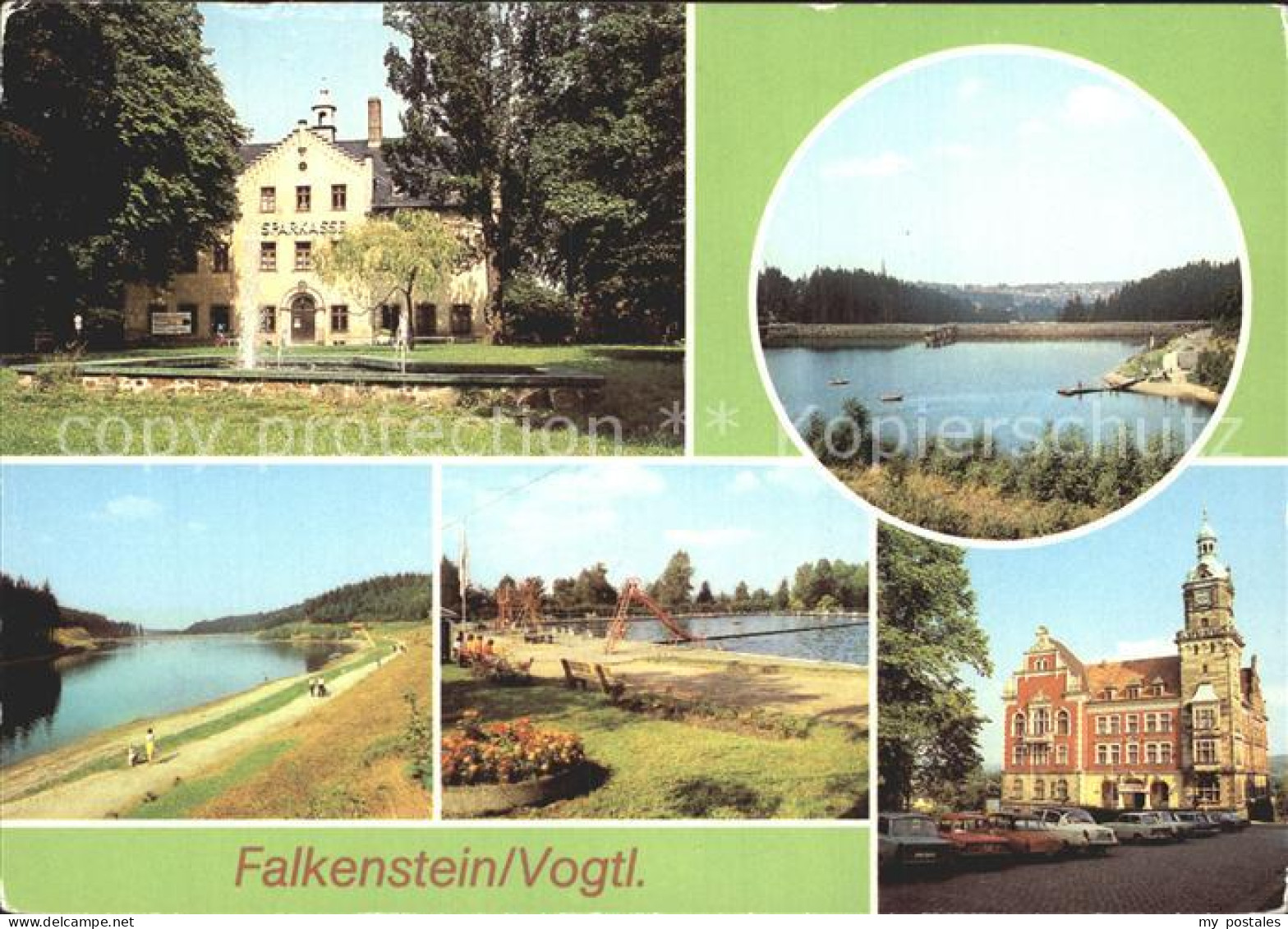 72374277 Falkenstein Vogtland Schloss Talsperre Sperrmauer Uferpromenade Freibad - Falkenstein (Vogtland)