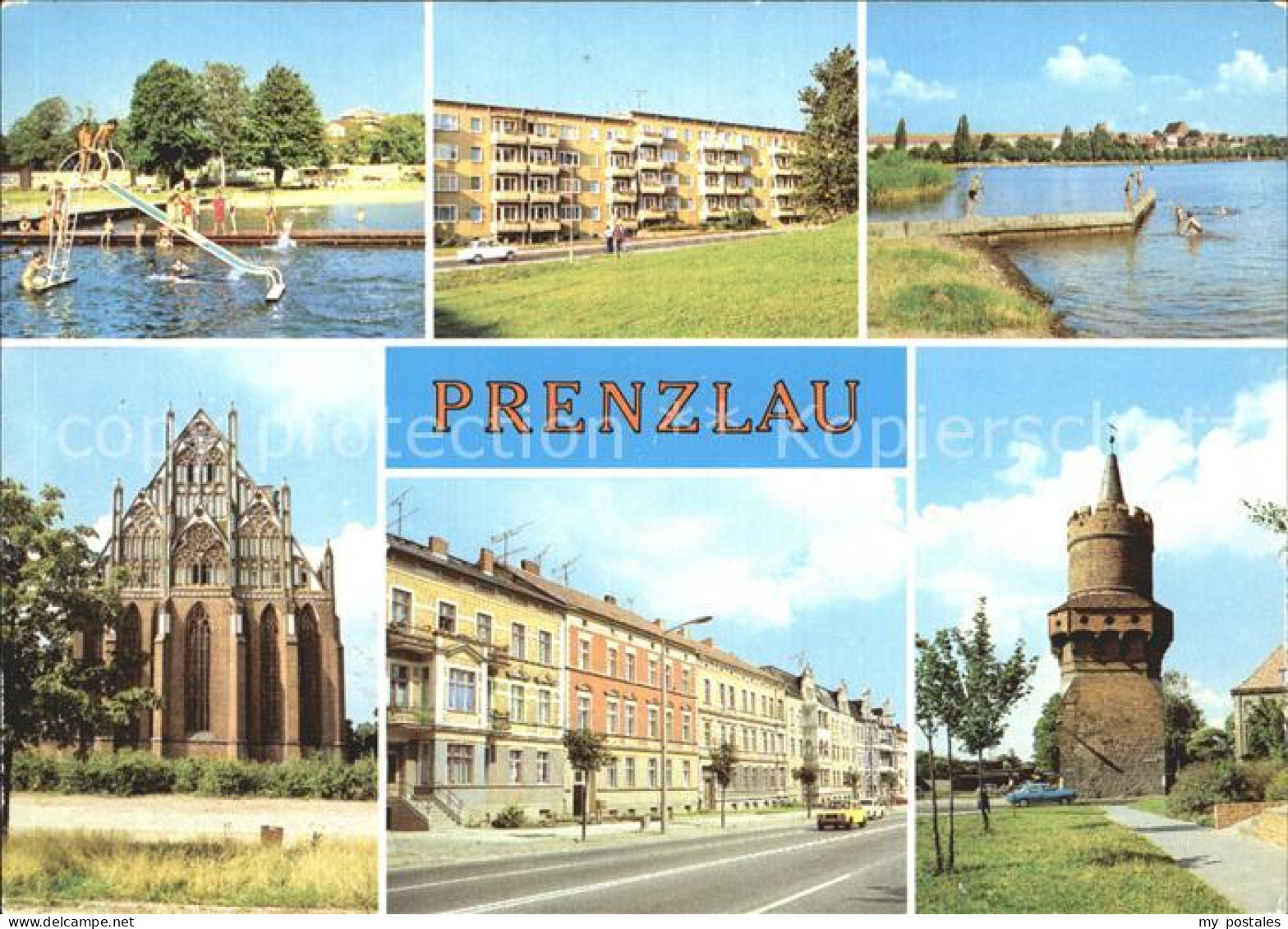 72374257 Prenzlau Freibad Am Uckersee Neubauten Marienkirche Puschkinstrasse Mit - Prenzlau