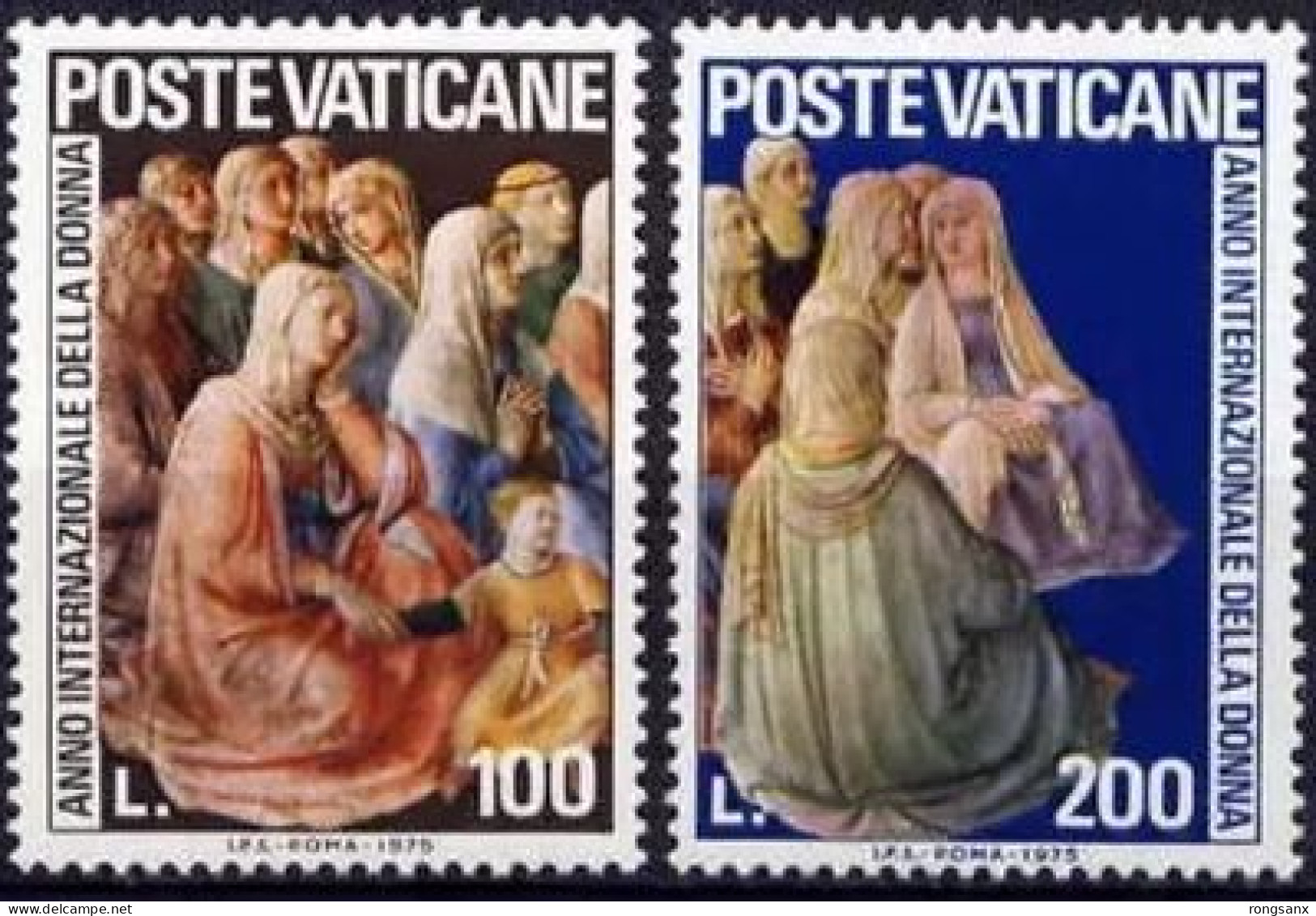 1975 VATICAN  Int‘l Women Year STAMP 2v - Unused Stamps