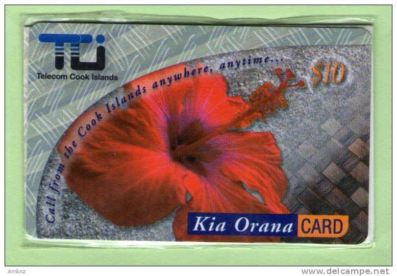 Cook Islands - Prepaid - 2000 Flowers $10 Hibiscus - Mint - Cook-Inseln