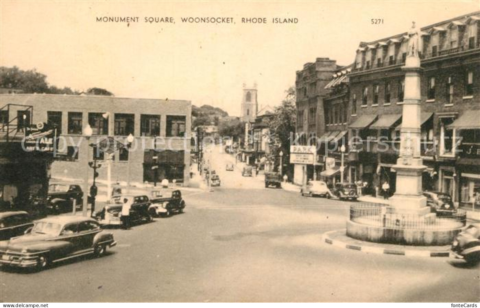 43195374 Woonsocket_Rhode_Island Monument Square - Andere & Zonder Classificatie