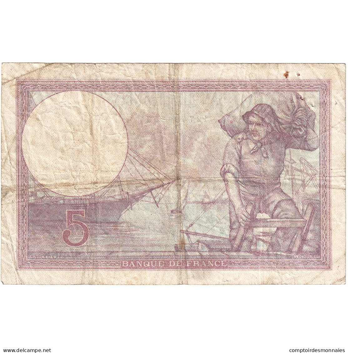 France, 5 Francs, Violet, 1932, V.50968, TB, Fayette:3.16, KM:72d - 5 F 1917-1940 ''Violet''
