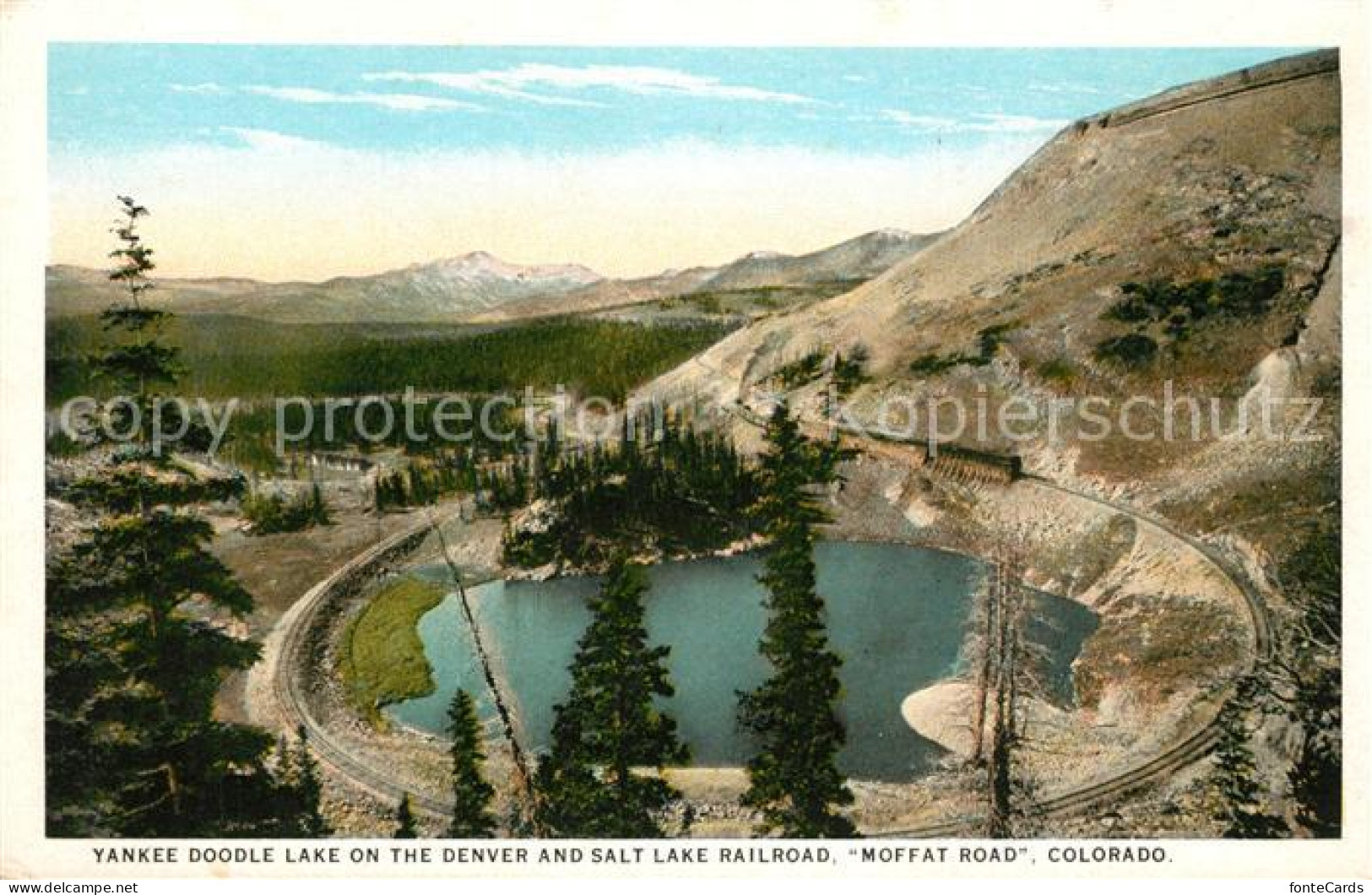 43193515 Colorado_US-State Yankee Doodle Lake On The Denver And Salt Lake Railro - Sonstige & Ohne Zuordnung