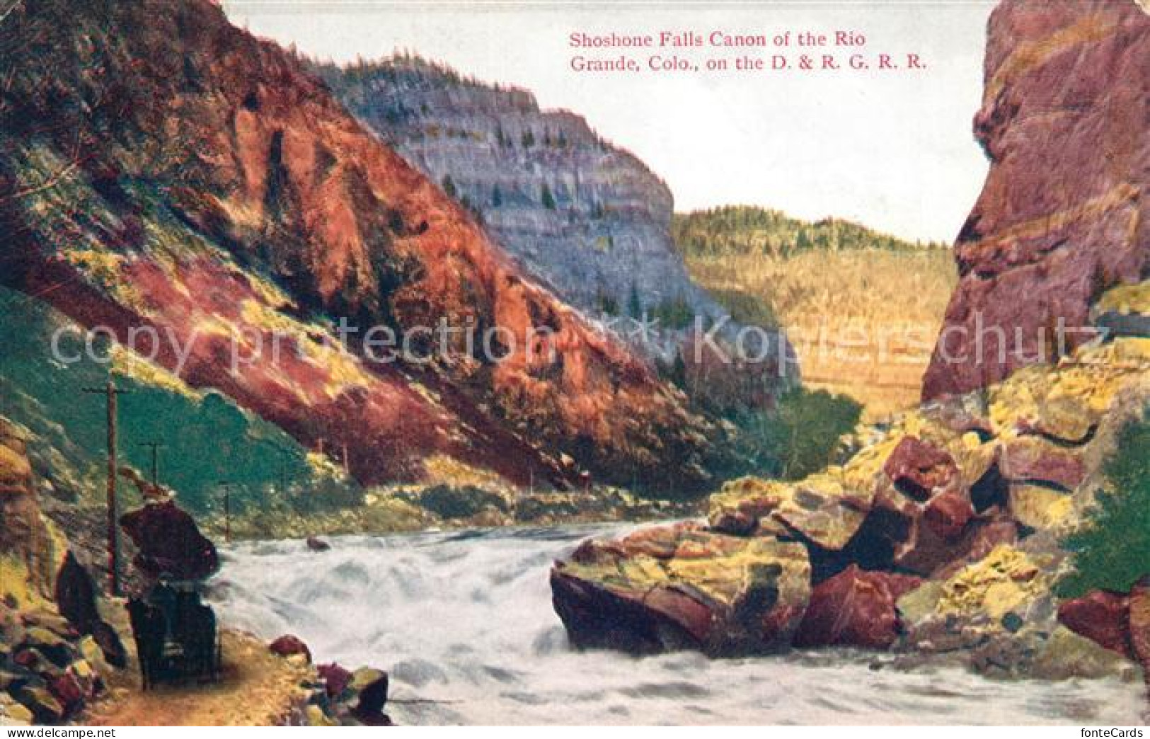 43193514 Colorado_US-State Shoshone Falls Canon Of The Rio Grande  - Sonstige & Ohne Zuordnung