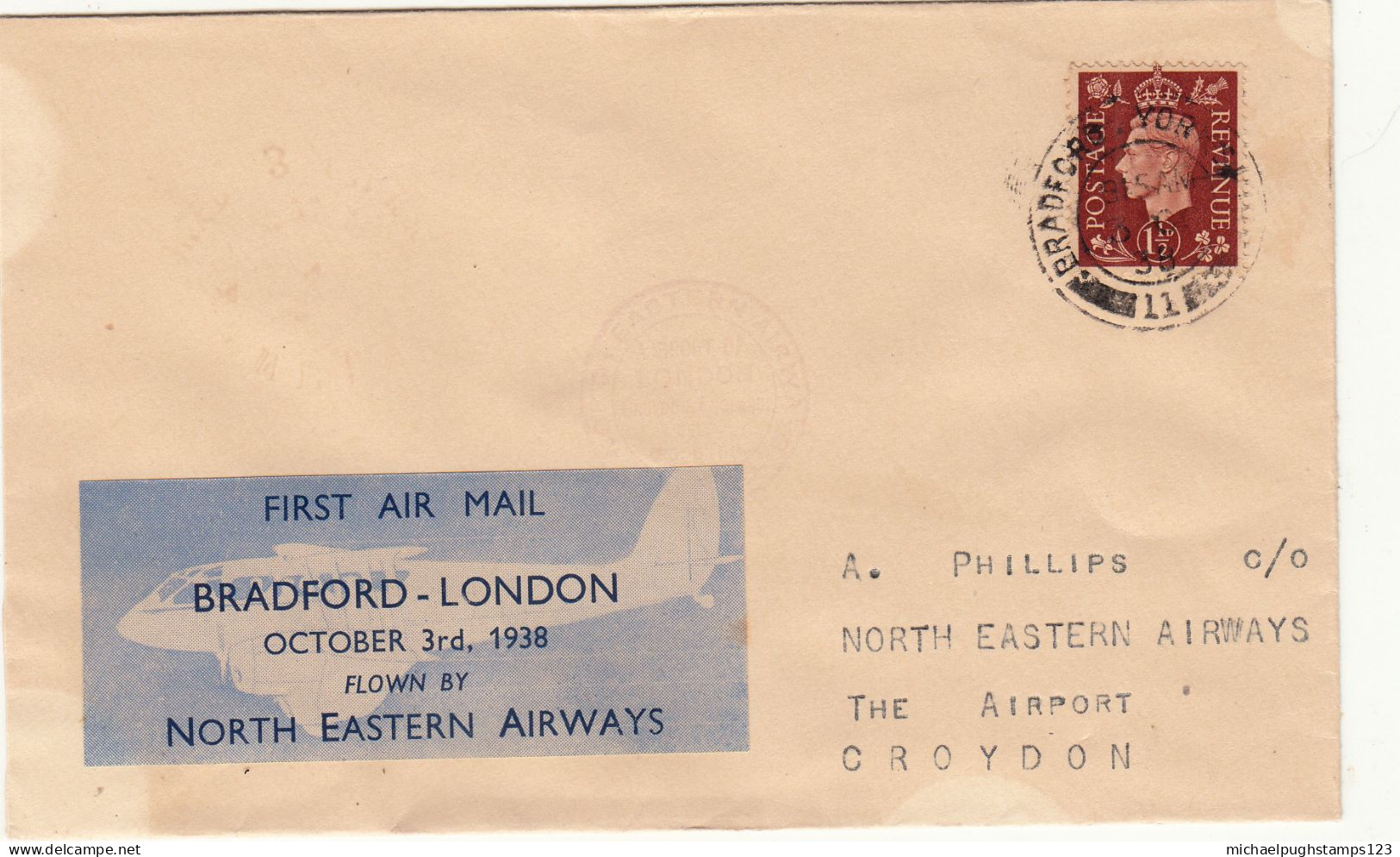 G.B. / Internal Airmails / North Eastern Airlines - Unclassified