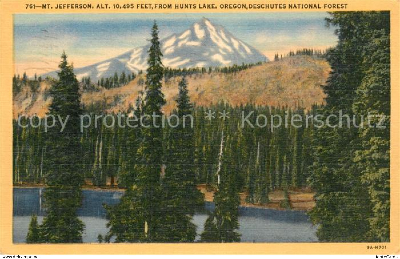 43193250 Oregon_US-State Mt Jefferson From Hunts Lake - Autres & Non Classés