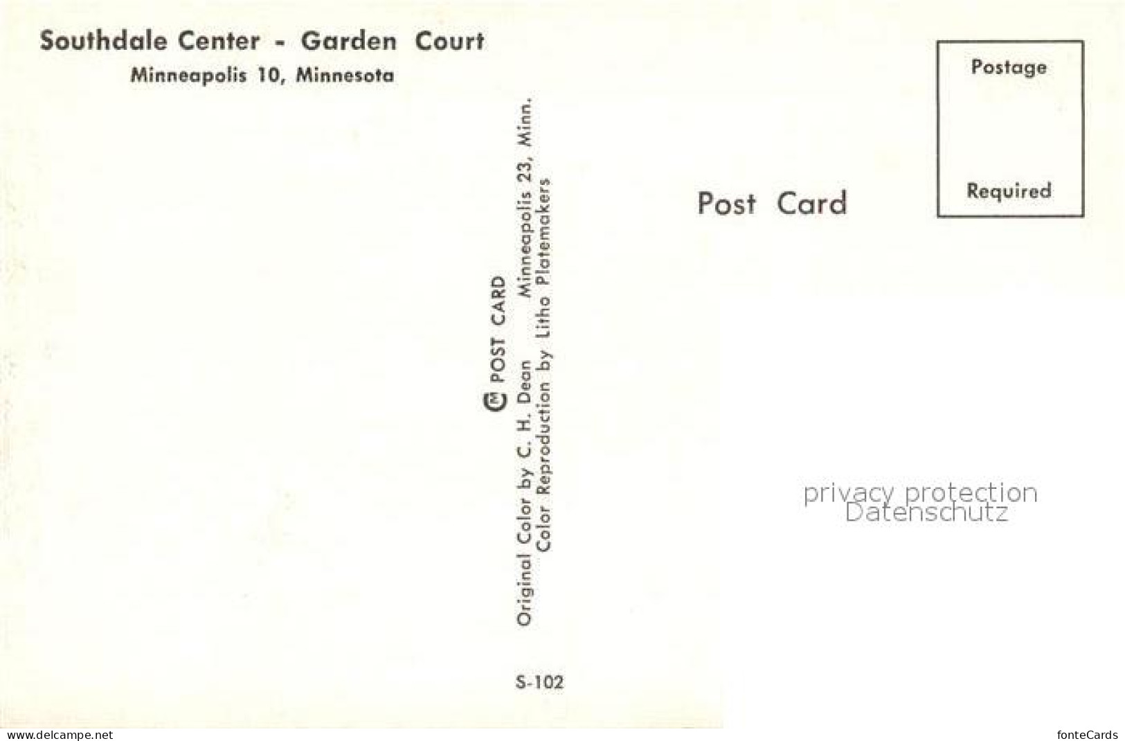 43193226 Minneapolis_Minnesota Southdale Center Garden Court - Andere & Zonder Classificatie