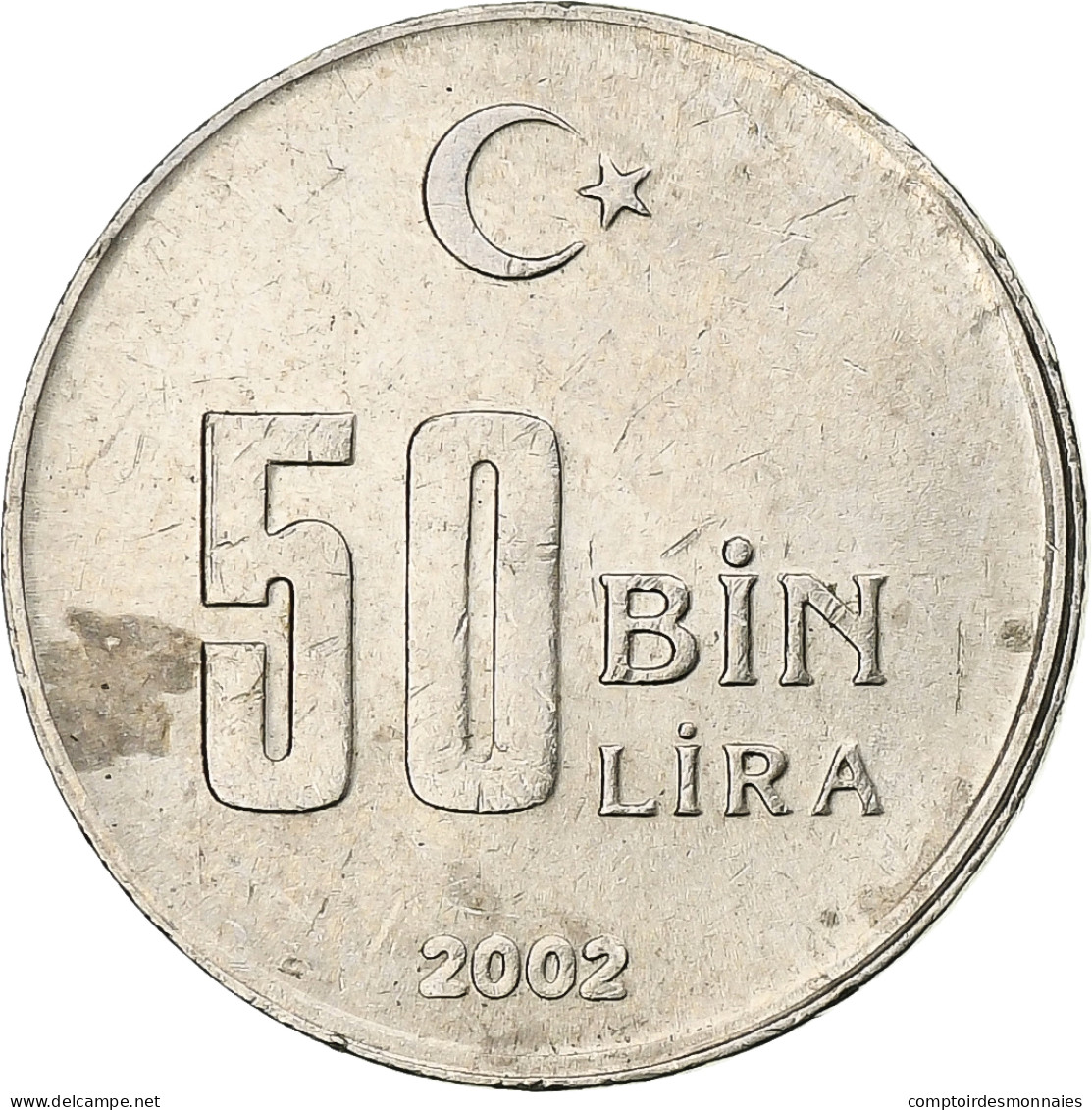 Turquie, 50000 Lira, 50 Bin Lira, 2002 - Turquie