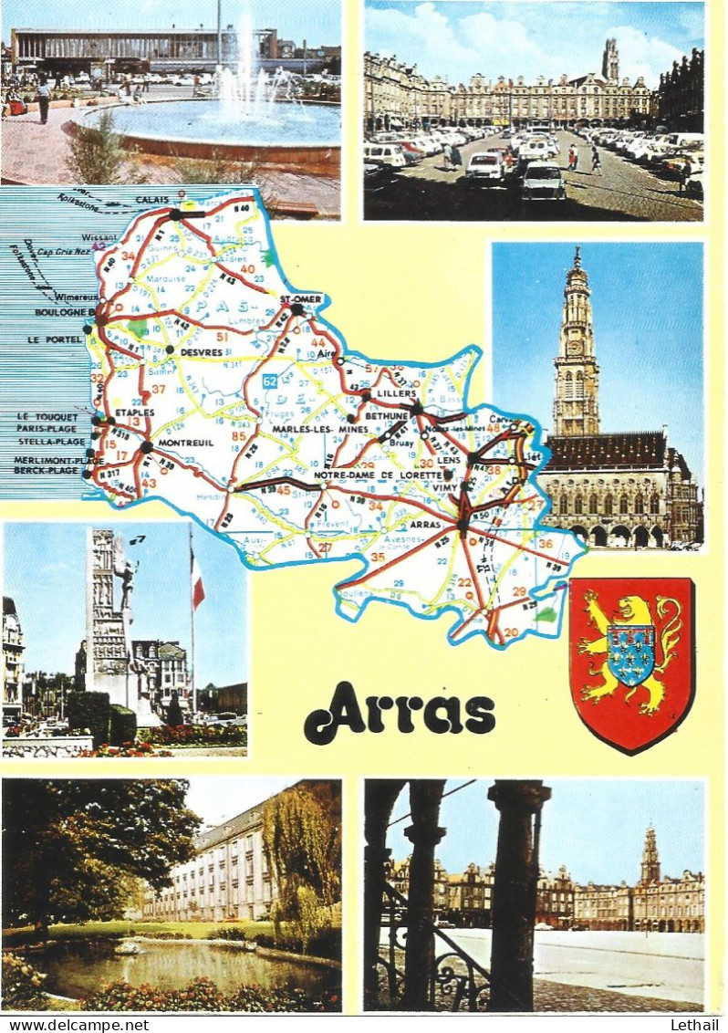 Ref ( 19143  )  Arras - Carte Geografiche