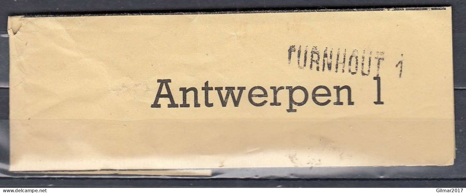 Fragment Van Antwerpen 1 Met Langstempel Turnhout 1 - Griffes Linéaires
