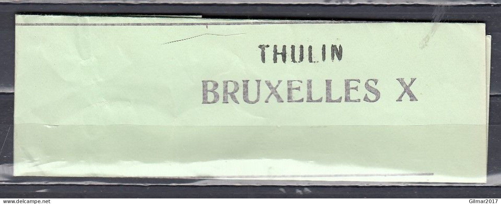 Fragment Van Bruxelles X Met Langstempel Thulin - Lineari