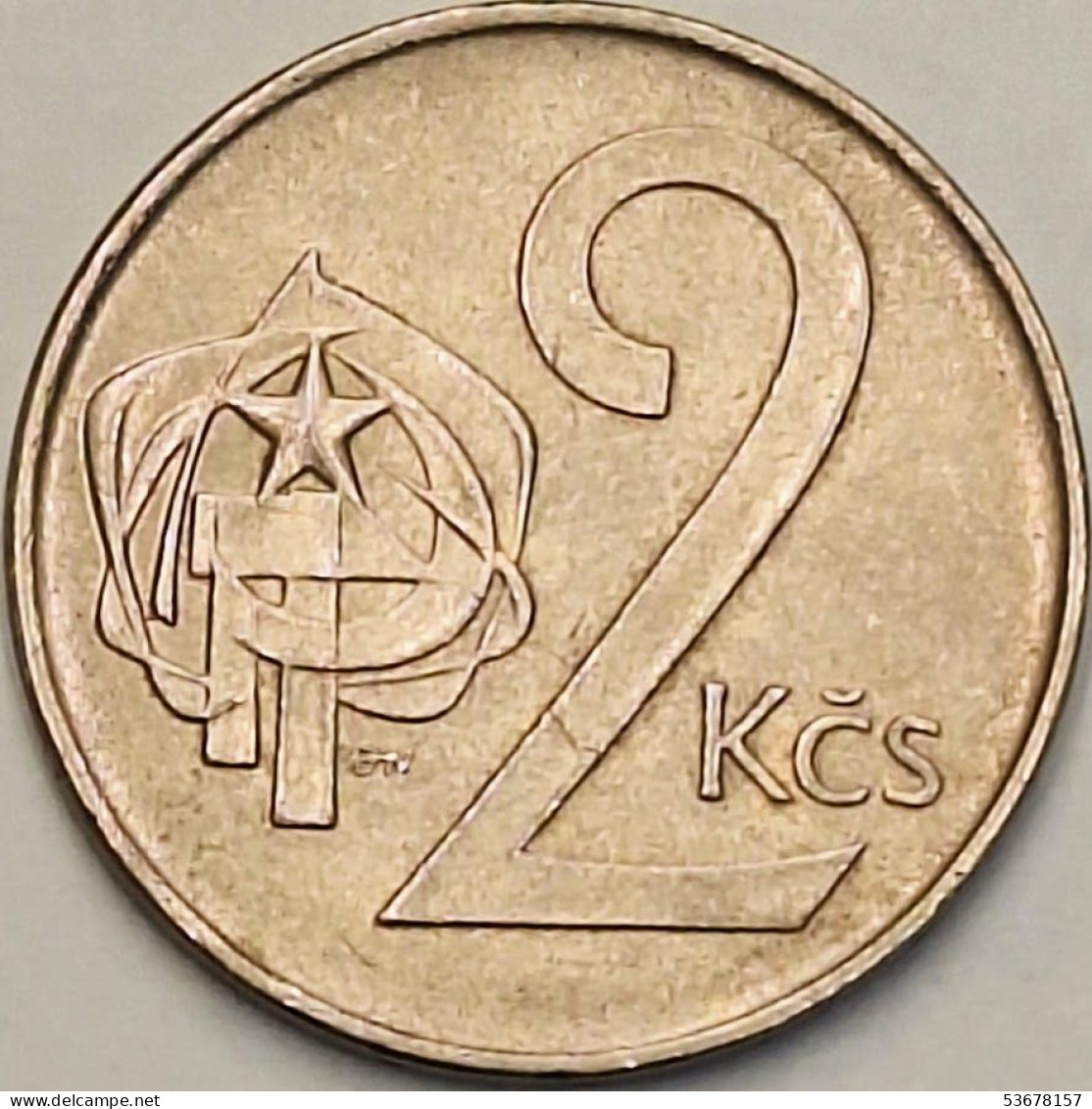 Czechoslovakia - 2 Koruny 1990, KM# 75 (#3709) - Tsjechoslowakije