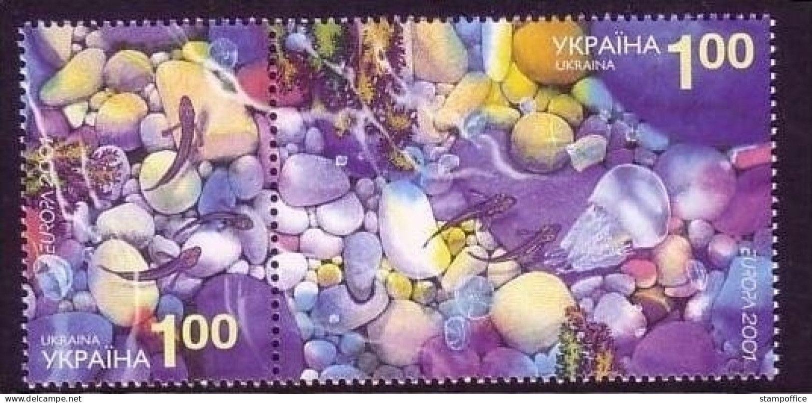 UKRAINE MI-NR. 444-445 POSTFRISCH(MINT) EUROPA 2001 WASSER - 2001
