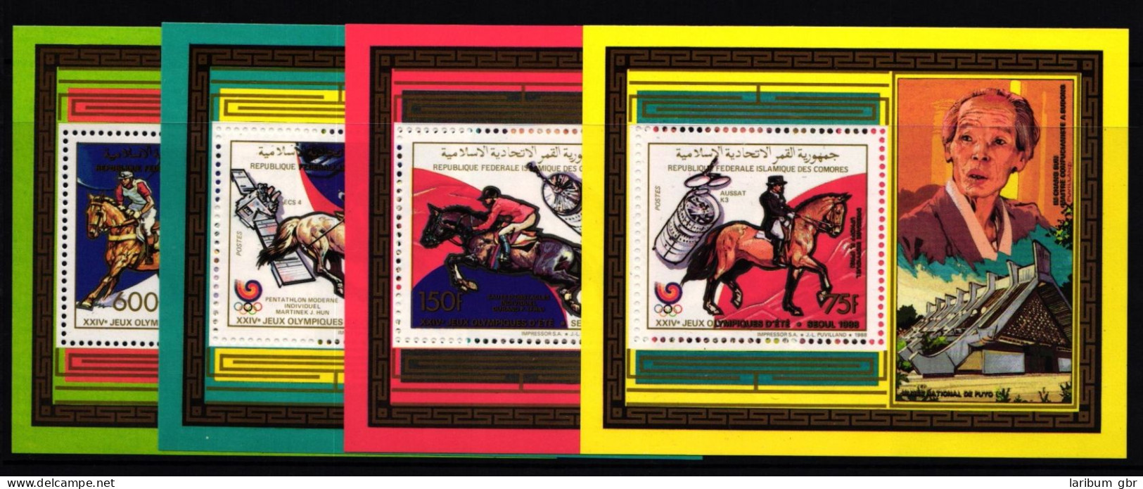Komoren Block 296-299 Postfrisch Pferde #II722 - Comores (1975-...)
