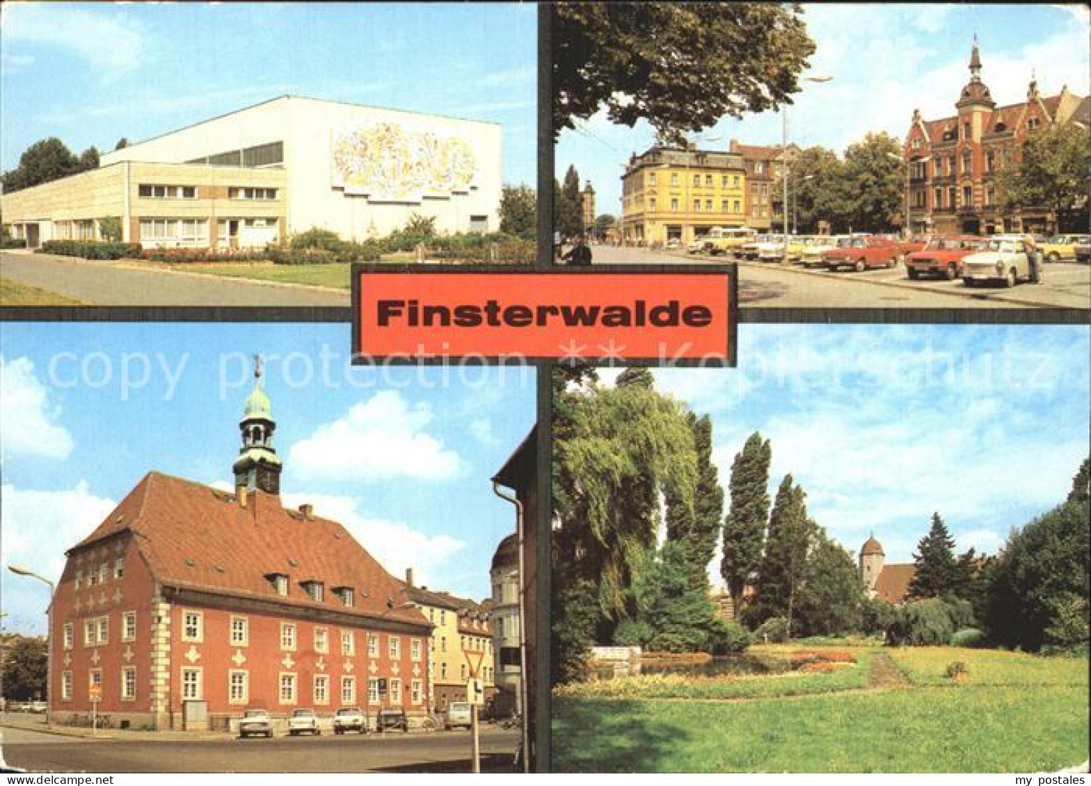 72373063 Finsterwalde Sporthalle Marktplatz Kreiskulturhaus Schlosspark Finsterw - Finsterwalde