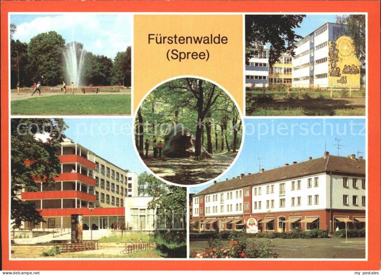 72373058 Fuerstenwalde Spree Park Oberschule Feierabendheim Pflegeheim Rauensche - Fürstenwalde