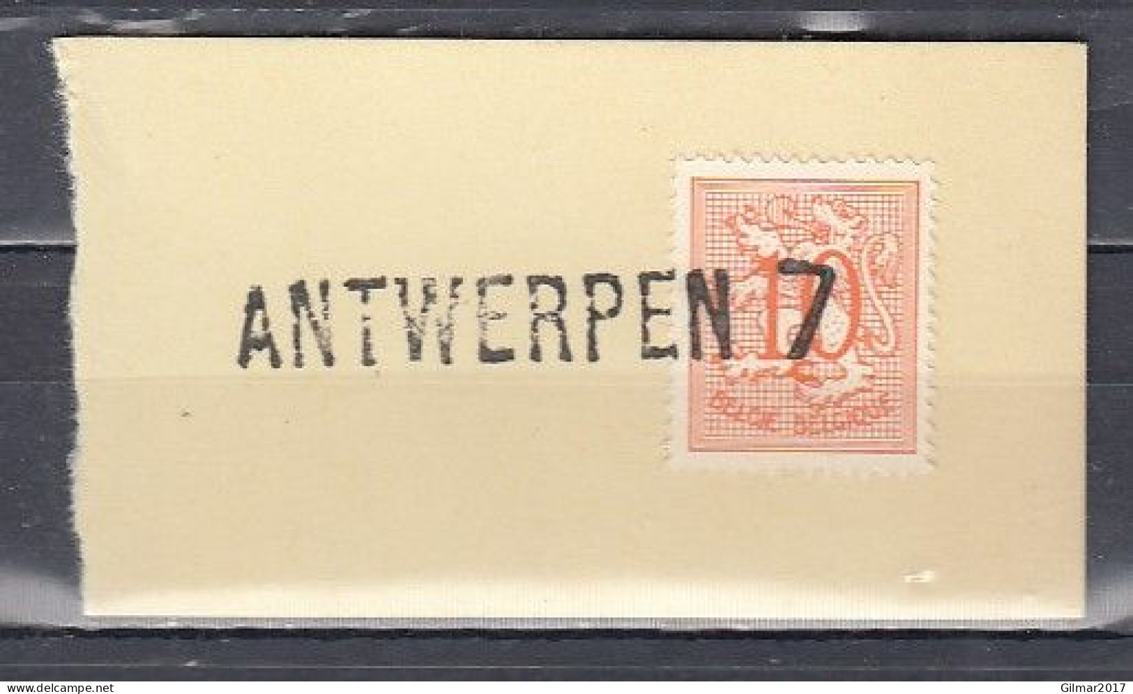 Fragment Met Langstempel Antwerpen 7 - Linear Postmarks