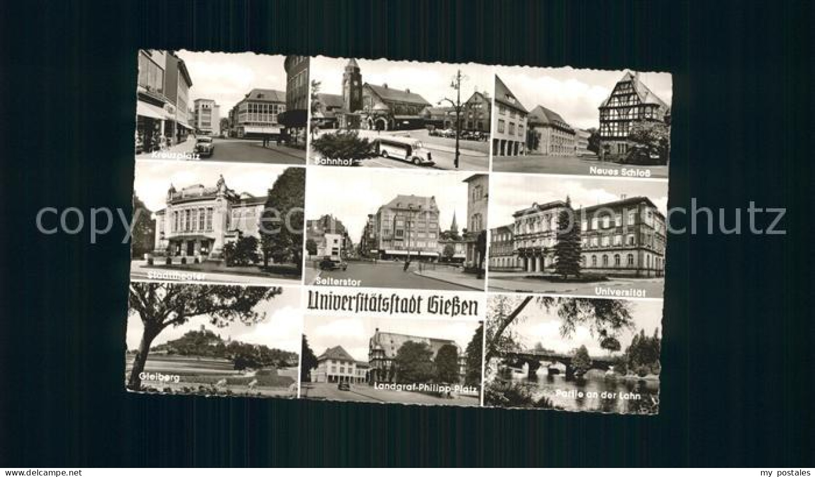 72372592 Giessen Lahn Landgraf-Philipp-Platz Neues Schloss Universitaet Bahnhof  - Giessen