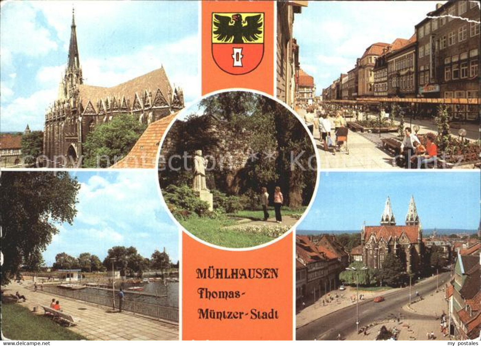 72372485 Muehlhausen Thueringen Marienkirche Thomas Muentzer-Denkmal Steinweg Mu - Muehlhausen