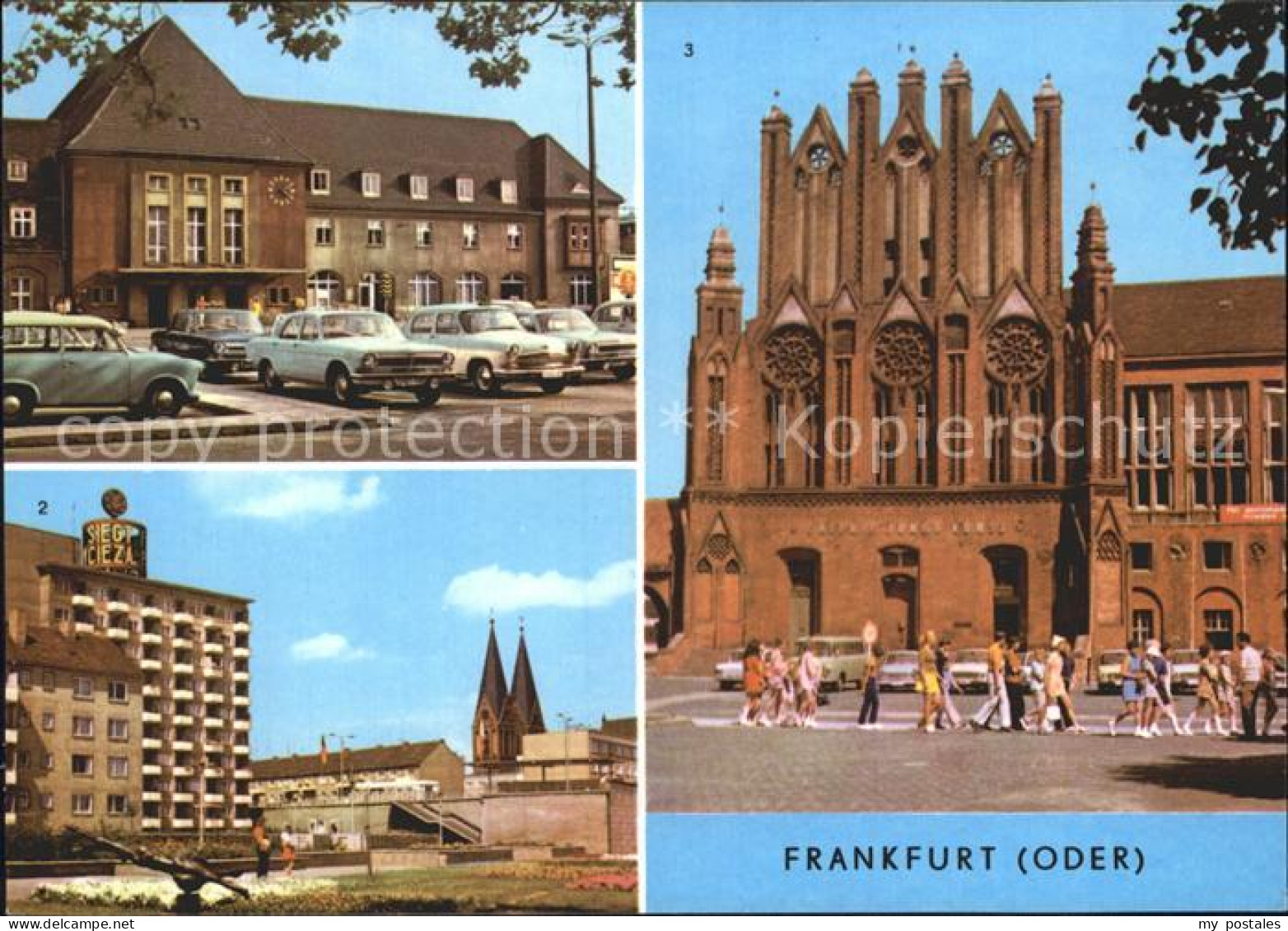 72372409 Frankfurt Oder Hauptbahnhof Oderpromenade Rathausgiebel Frankfurt - Frankfurt A. D. Oder