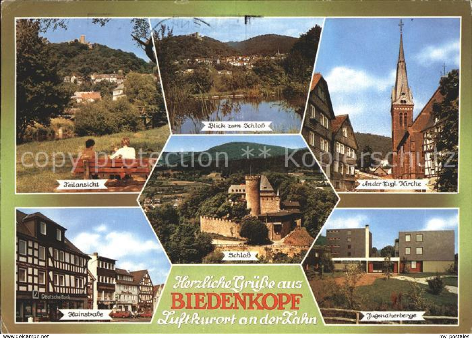 72372392 Biedenkopf Teilansicht Schloss Kirche Jugendherberge Hainstrasse Fachwe - Biedenkopf