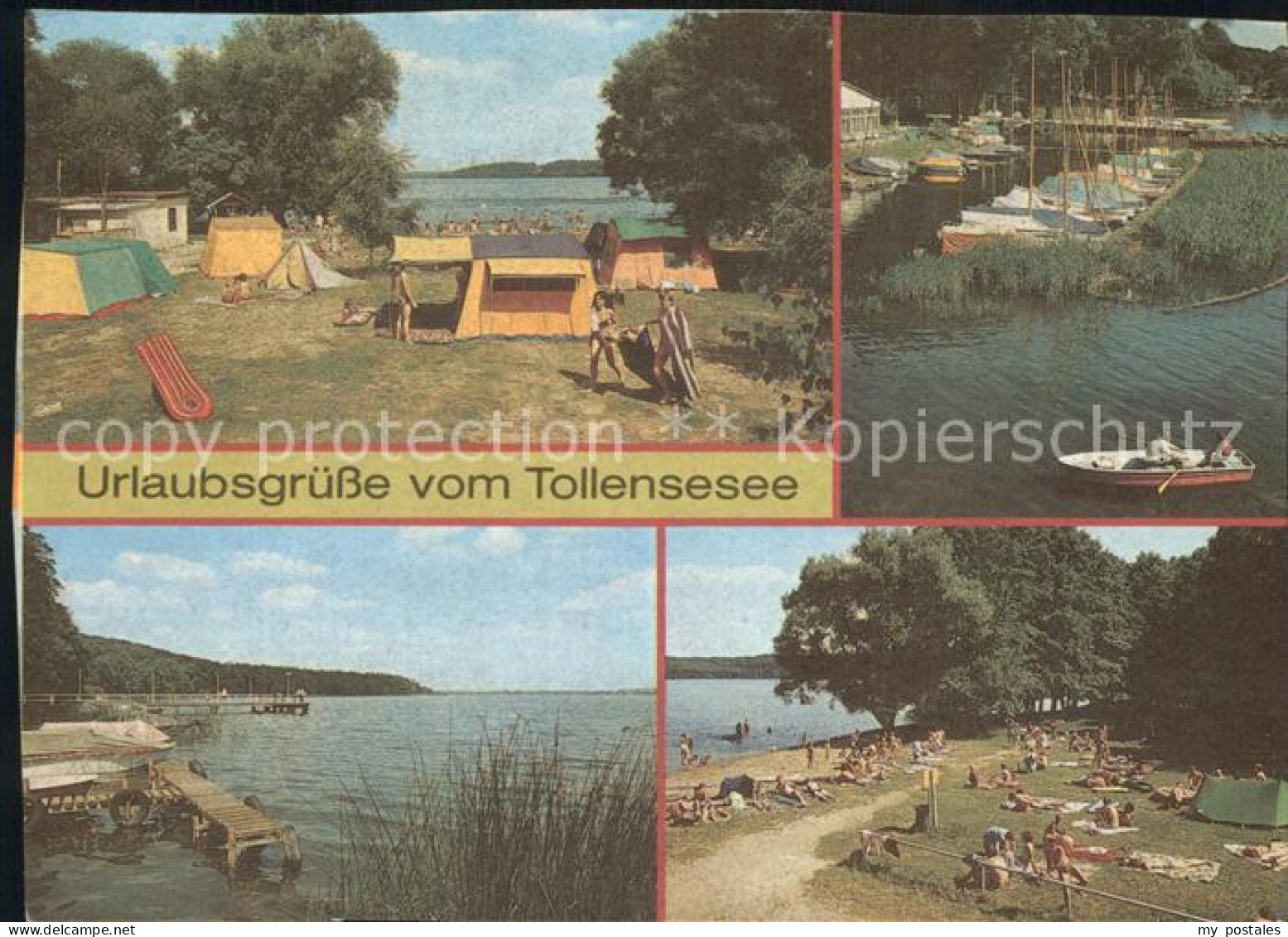 72372168 Neubrandenburg Campingplatz Seglerhafen Bootssteg Strandpartie Neubrand - Neubrandenburg