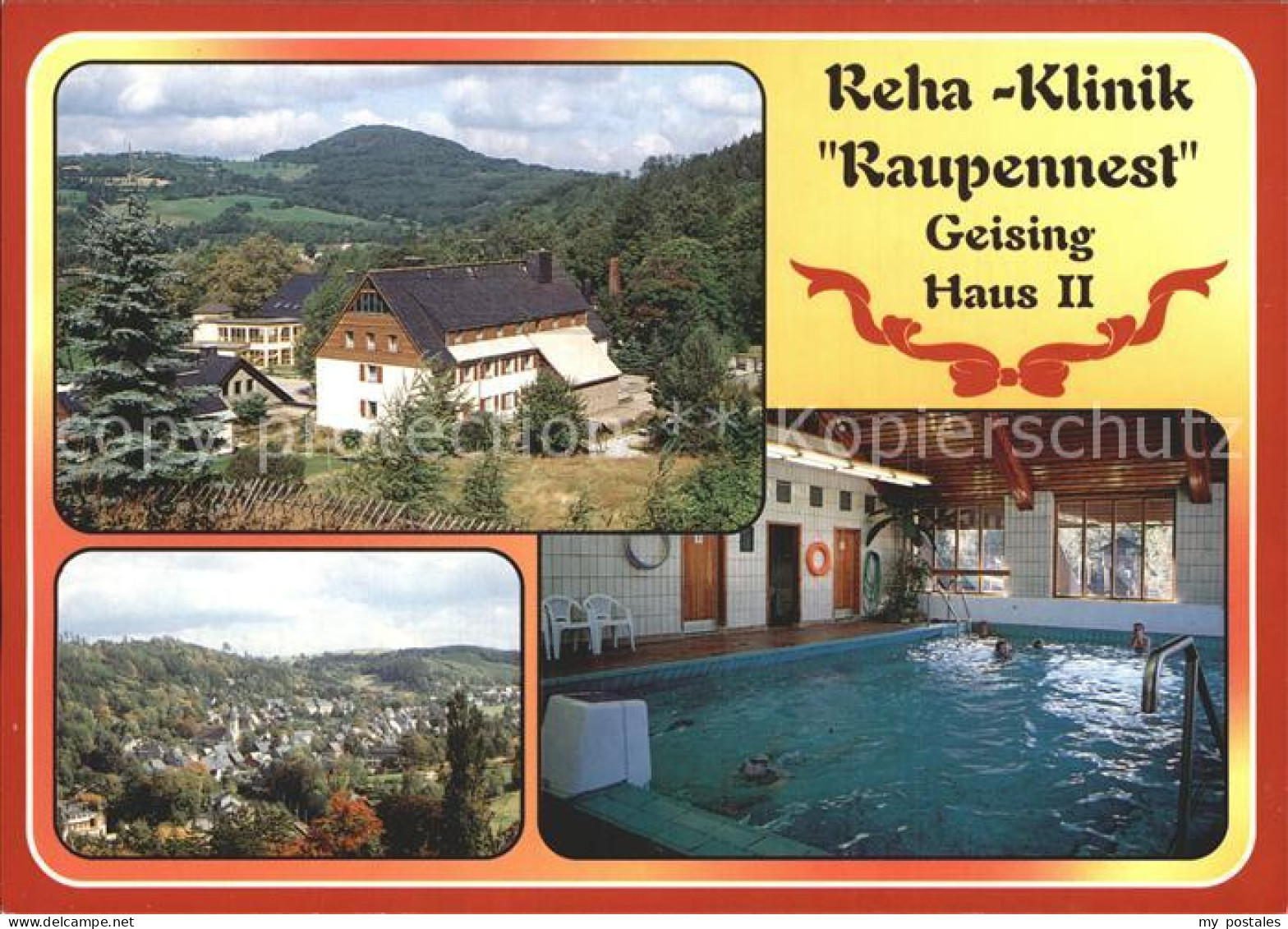 72372119 Geising Erzgebirge Rehaklinik Raupennest Haus II Hallenbad Panorama Gei - Geising
