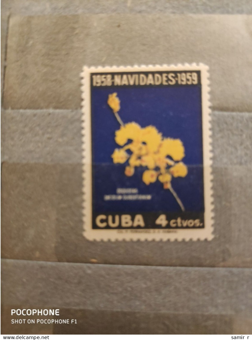 1959	Cuba Flowers Orchids (F82) - Gebruikt