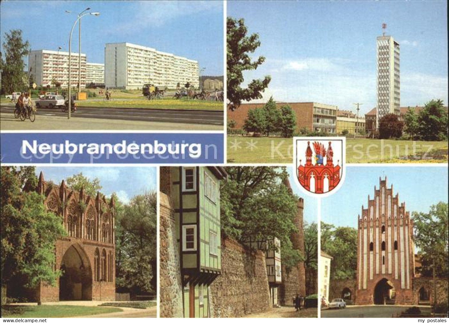 72371488 Neubrandenburg Neubauten Leninstrasse Karl Marx Platz Treptower Tor Sta - Neubrandenburg