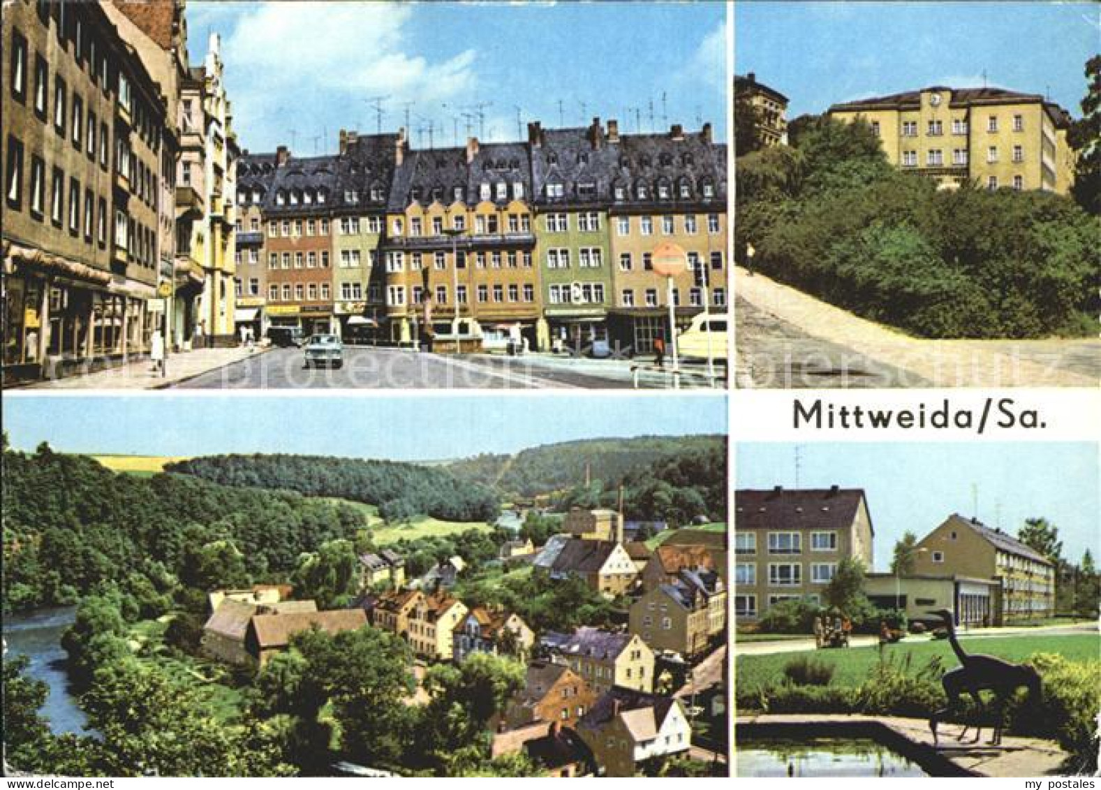 72371470 Mittweida Markt Ingenieurschule Ortsteil Neudoerfchen Bahnhofsvorplatz  - Mittweida