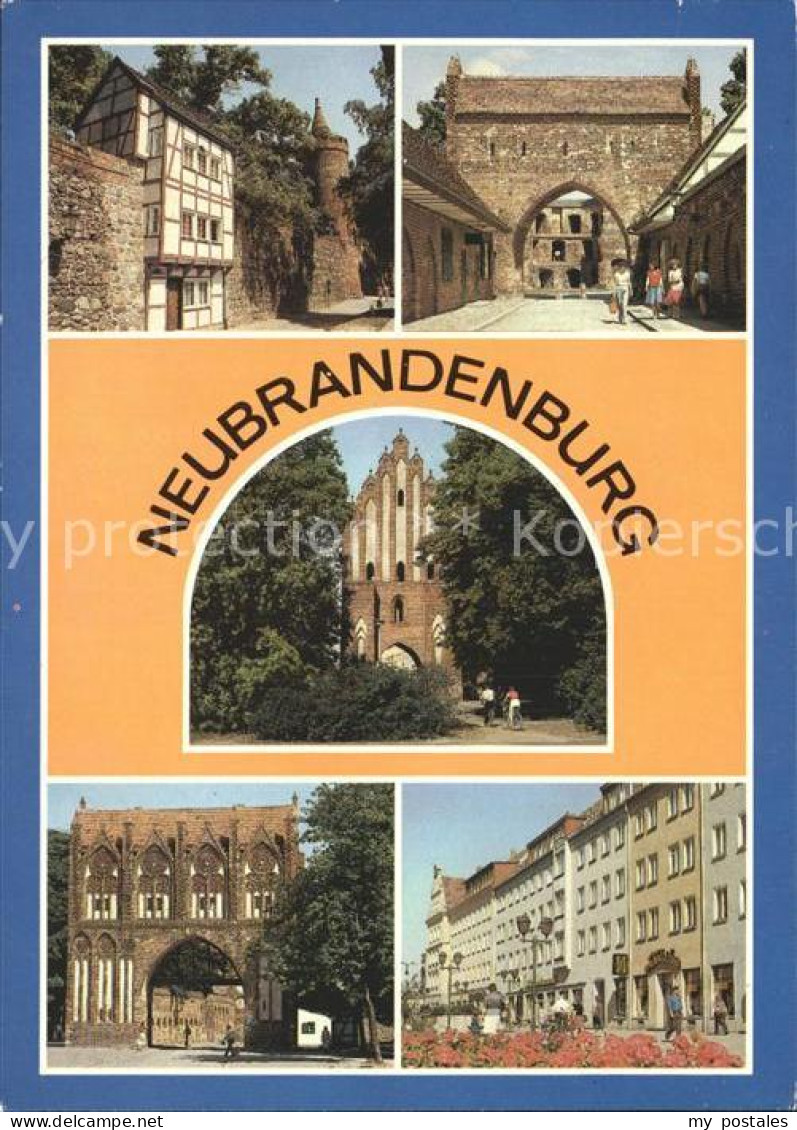 72371462 Neubrandenburg Wiekhaus Mit Fangelturm Neues Tor Stargarder Vortor  Neu - Neubrandenburg