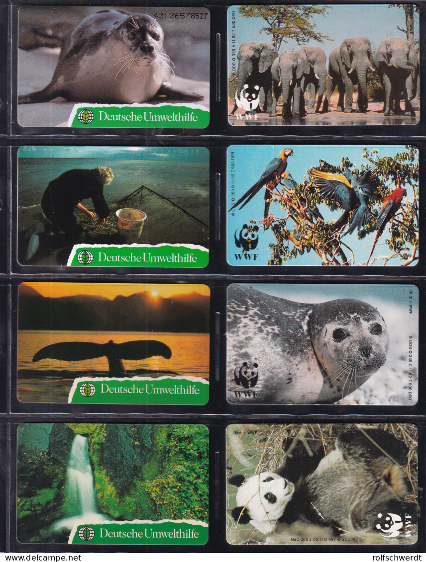 4 Telefonkarte Deutsche Umwelthilfe Und 4 Telefonkarten WWF - Non Classés