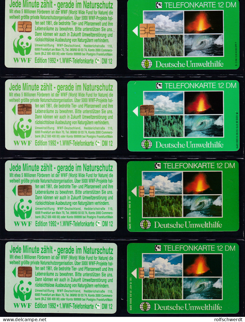 4 Telefonkarte Deutsche Umwelthilfe Und 4 Telefonkarten WWF - Unclassified