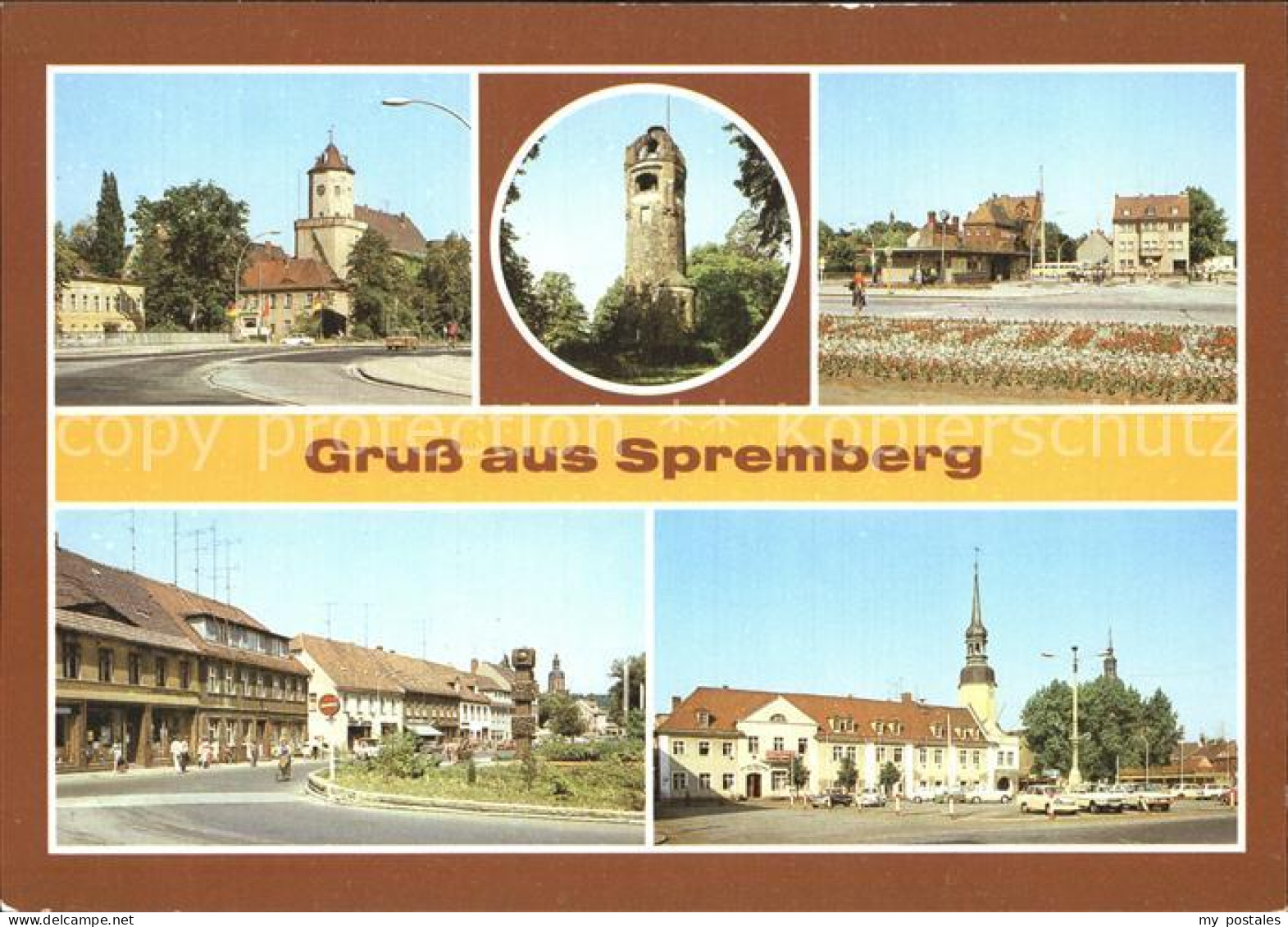 72371422 Spremberg Niederlausitz Schloss Georgenbergturm Busbahnhof Clara Zetkin - Spremberg