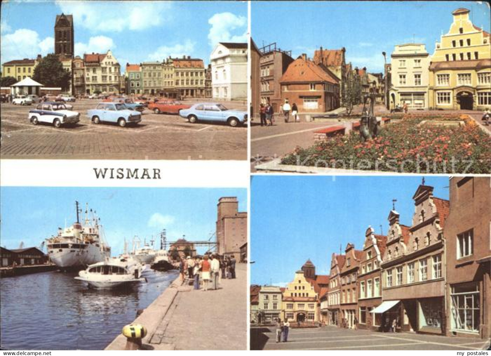 72371379 Wismar Mecklenburg Markt Kraemerstrasse Hafen Dampfer Wismar - Wismar